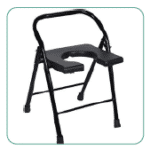 Commode Chair With Back Support MS